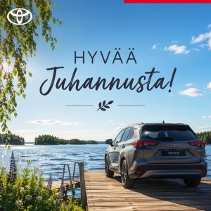 Kirmaamme Juhannuksen viettoon tänään liikkeissämme klo 16.30