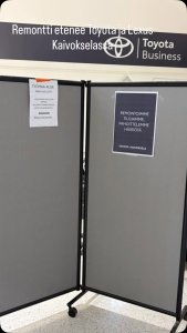 Remontti etenee, mutta vaikuttaa vielä toimintaamme monta viikkoa, ja pahoittelut siitä